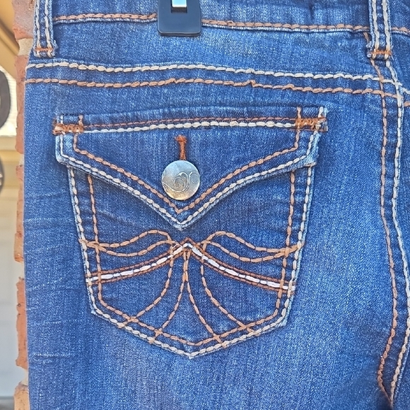 Rue21 Distressed Blue Boot Cut Jeans - Picture 3 of 16